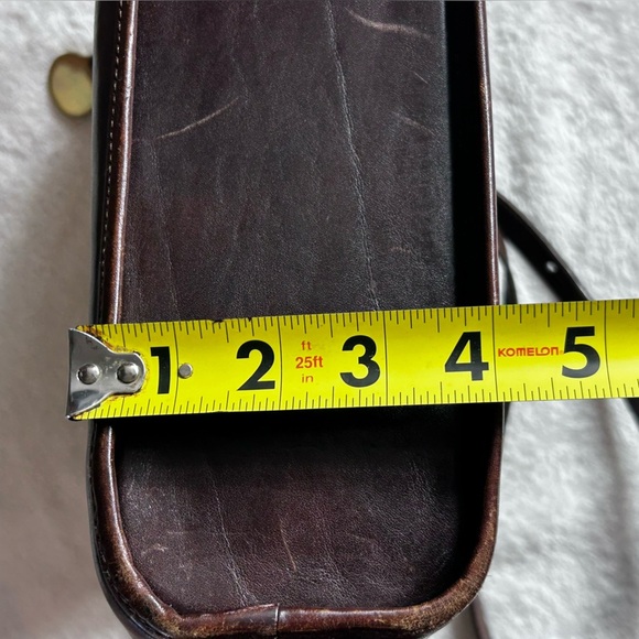 Brahmin Vintage Dark Brown Woven Leather Shoulder Bag - Picture 12 of 16